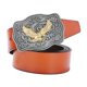 thumbnail image 5 of Correa de Cinturón de material cuero de Vaquero Occidental para Hombre, Hebil de águi árabe, Hebil - , tal inconfundible marrón BLESIY Cinturón de cintura de vaquero occidental, 5 of 8
