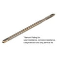 thumbnail image 4 of Uxcell M5 x 0.8 Cobalt High Speed Steel Machine Spiral Point Thread Tap Titanium Plated, 4 of 6