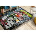 thumbnail image 2 of Abstract Rugs, Modern Rugs, Rugs, Personalized Gifts Rug, Decorative Rug, Trendy Rug, Graffiti Rug, Modern Rug Bath Rug, Banksy Graffiti Rug, 2.6'x5' - 80x150 cm, 2 of 8