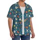 thumbnail image 2 of Balery Sports Ball Camisa Casual de Manga Corta con Botones para Hombre, Texturizada, Estilo Cubano, para Playa, Verano-XX-Large, 2 of 5