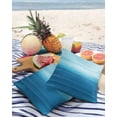 thumbnail image 4 of Outdoor Throw Pillow Cover Blue Ombre Ocean Oil Pianting Waterproof Cushion Covers 2 Pack Abstract Sea Art Pillow Cases Home Decoration for Patio Garden Couch Sofa, 4 of 7