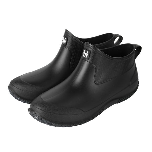 Masteelf Waterproof Shoes for Men and Women Rainshoes Men and Women Miss 8 Black