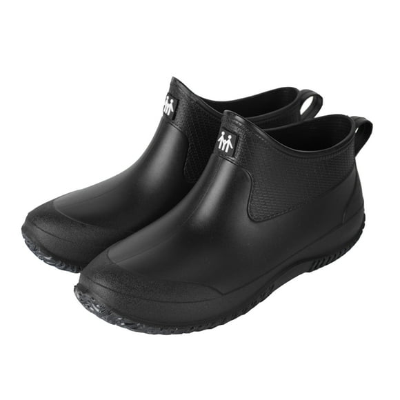1 par de zapatos de lluvia Zapatos de chef de tacón bajo antideslizantes Zapatos impermeables Zapatos de lluvia