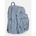 thumbnail image 3 of MNYC Women's Chain Pocket Dome Backpack Western Denim, 3 of 5