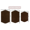 thumbnail image 6 of Home Weavers Waterford Collection 100% Cotton Non-Slip Bathroom Rug Set Machine Washable Bathroom Rug-17"x24", Bath Rug- 21"x34", Bathroom Rug- 24"x40", Chocolate Color 3 Piece Bath Rug set, 6 of 8