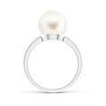 thumbnail image 2 of ANGARA Classic Freshwater Cultured Pearl Solitaire Ring in 14K White Gold for Women | June Birthstone, Birthday, Anniversary, Jewelry Gift for Women | Pearl Ring, 2 of 7
