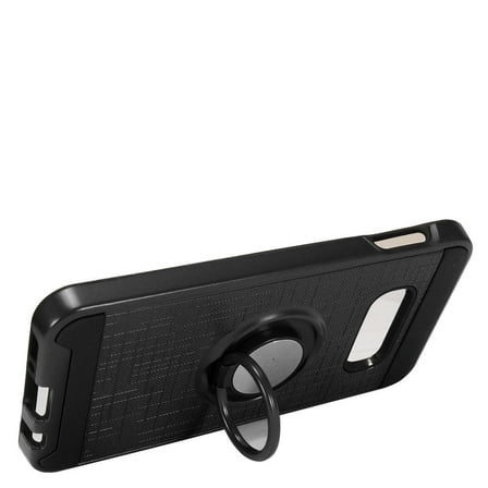 GSA Brushed Hybrid Case Ring Stand for Samsung Galaxy S10e (5.8") Black