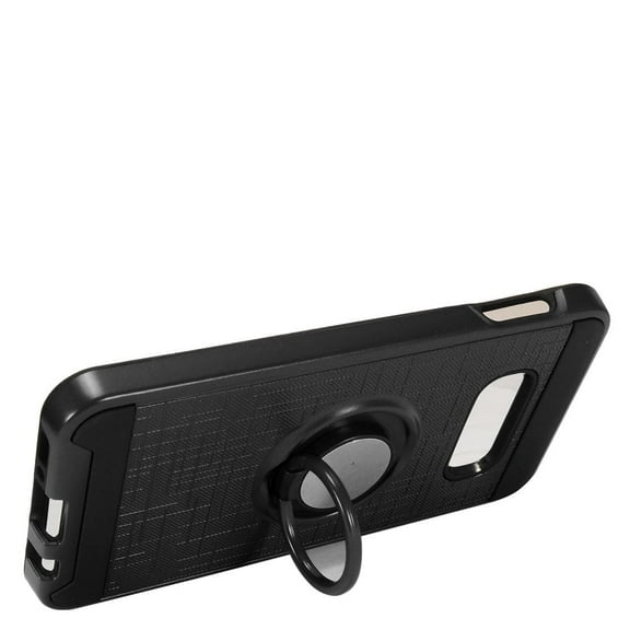 GSA Brushed Hybrid Case Ring Stand for Samsung Galaxy S10e (5.8") Black