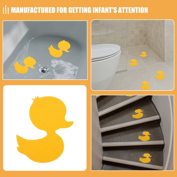 ELAYARD 20Pcs -Shaped Non- Bathtub Decals, Cartoon Anti-Skid Bathroom Floor Stickers, Safe Bath Mat Decals 4.13x3.15x0.31in