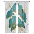 thumbnail image 3 of Luxury Tulle Curtains Marble Ginkgo Biloba Living Room Kitchen Chiffon Curtain Youth Bedroom Sheer Floor Valance Curtain, 3 of 7