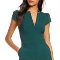 thumbnail image 2 of Vince Camuto Women's Notched Neck Jumpsuit Green Size 6, 2 of 3