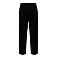 thumbnail image 7 of Men's Sweatpants with Elastic Waist Drawstring, Straight Leg Pocket Wide-Leg Loose Fit Athletic Pants for Jogging, Gym Workouts and Casual Everyday Wear,Black,L, 7 of 7
