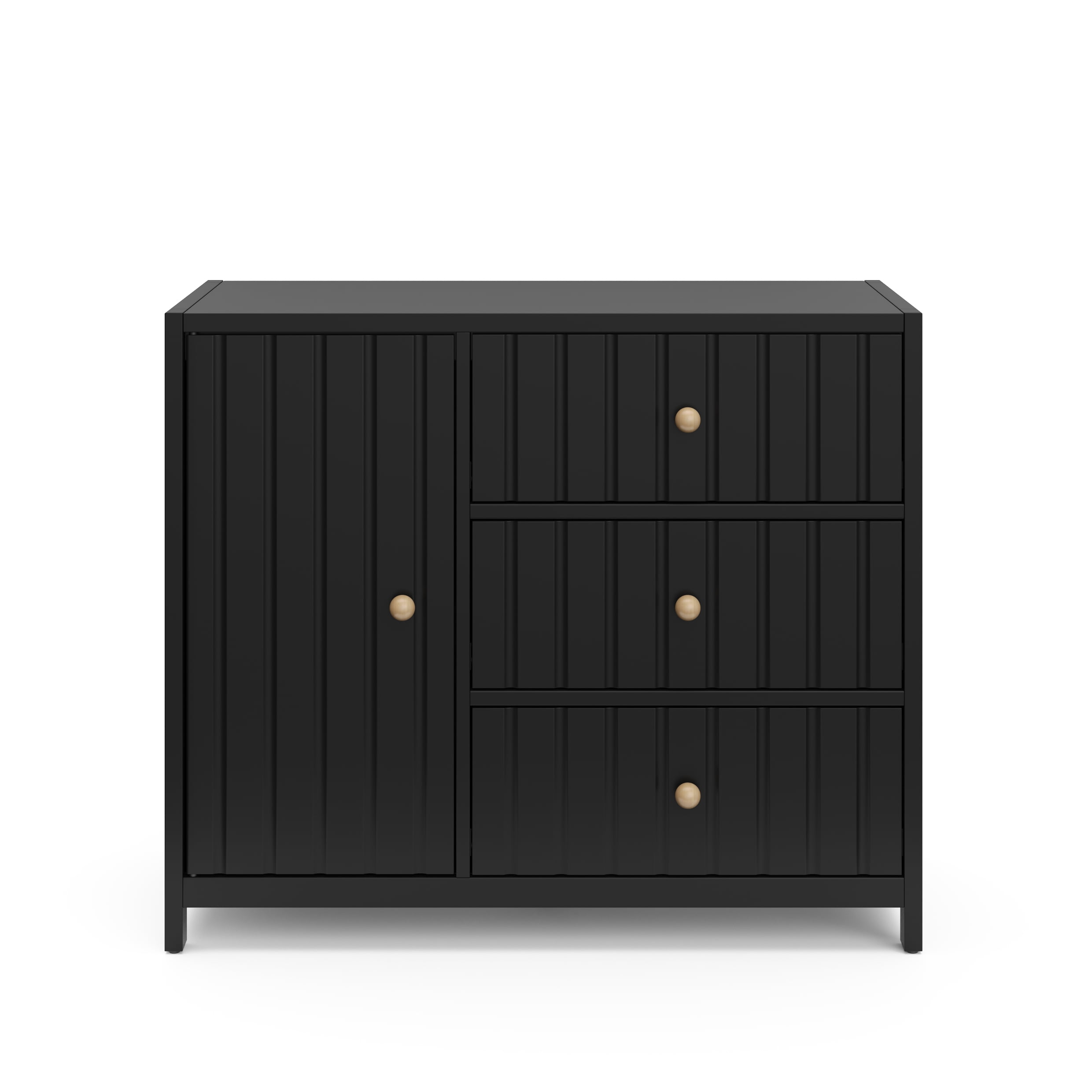 Graco Teddi 3 Drawer Nursery Combo Dresser, Black