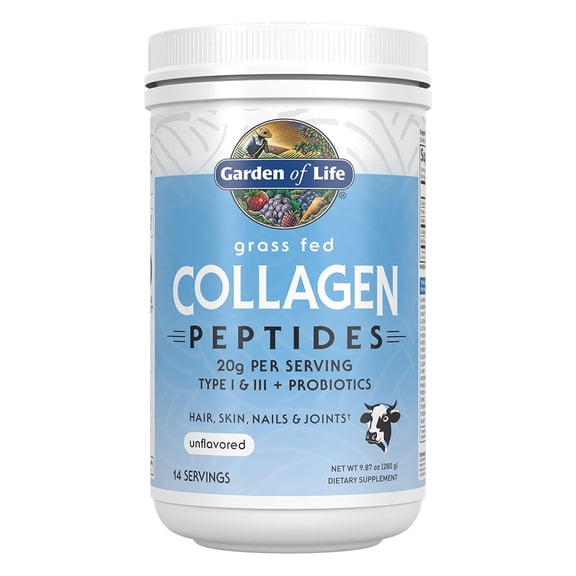 Péptidos de colágeno en polvo Garden of Life, 14 porciones