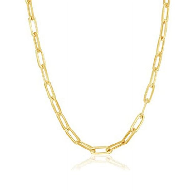 Collar de estilo para mujer, sencillo y versátil, con clip de metal, cadena de clavícula de acero inoxidable, cadena fina