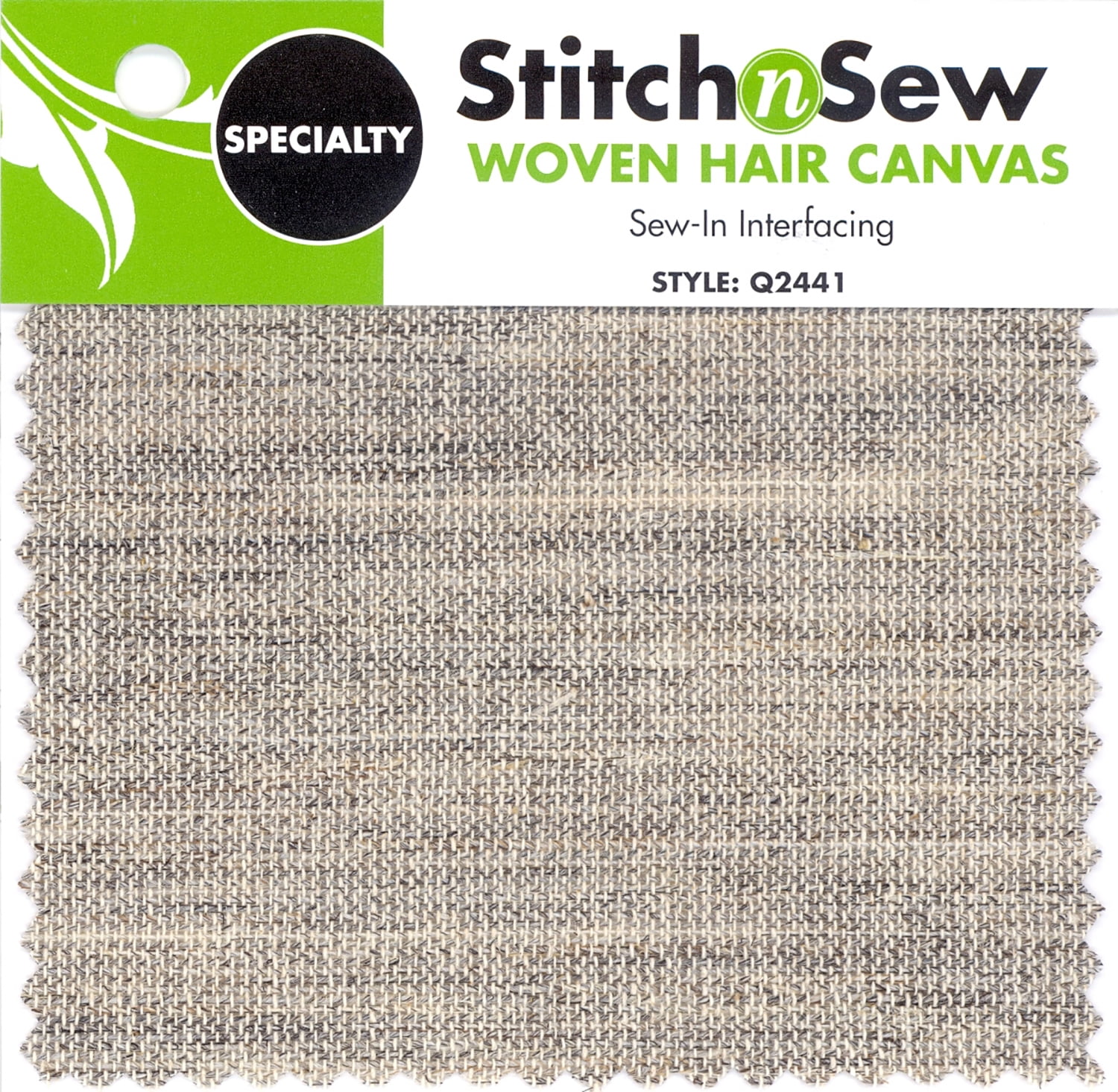 StitchnSew by HeatnBond Sew-In Hair Canvas Woven 22" Fabric Interfacing, Natural, 25 yd Bolt