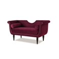 thumbnail image 3 of Luna Tapissée Loveseat Bourgogne, 3 of 10