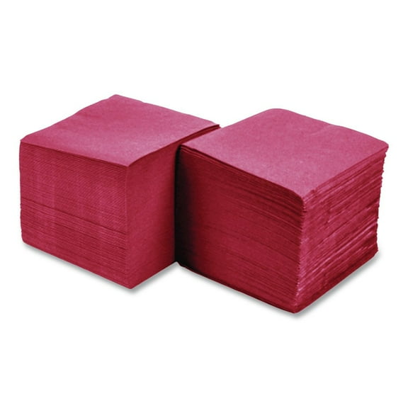 Hoffmaster 180311 9-1/2 in. x 9-1/2 in. 2-Ply Beverage Napkins - Red (1000/Carton)