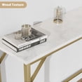 thumbnail image 6 of OUTGOODS 39.4" Industrial Console Table with USB & Outlets, Slim Metal & MDF Sofa Table, 6 of 8