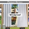 thumbnail image 4 of Topchances, Blackout Collection, Waterproof Grommet Top Curtain Panels, UV Protectant Privacy, 52 x 94 in, 4 of 9