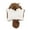 Brown, variant on Soft Plush Squirrel Squeaky Crinkle Pet Toy Interactive Chew Play Toy For Small Medium Dogs Cats Indoor Activity