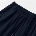 thumbnail image 6 of Lenago Mens Shorts Shorts Men Men's Solid Color Casual Sports Elastic Waist Pocket Workwear Shorts Blue 7XL, 6 of 9