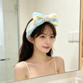 thumbnail image 3 of VJGBEGW Spa Headband for Women Facial Makeup Headband Face Wash Coral Fleece Hair Accessories Color#8, 3 of 3