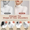 thumbnail image 4 of 2 Pairs Reusable Silicone Shoulder Pads, Removable Anti-Slip Shoulder Pads for Womens Clothing, Washable Self Adhesive Shoulder Push-Up Pads Men (Skin Transparent), 4 of 7