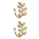 thumbnail image 1 of unbranded 1Par Aretes Dorados Sin Perforación Con Material Zirconia Y Cobre Elegantes Para Ocasiones Especiales, 1 of 8