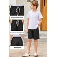 thumbnail image 6 of Arshiner Boys Linen Shorts with Elastic Waist Breathable Summer Beach Shorts for Kids, 6 of 6