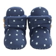 thumbnail image 2 of LYHaoo Baby Sneakers For Winter Warm Soft Sole First Shoes Cozy Lined Toddler Booties For Boys And Girls Sizes 4 Toddler Blue(0-3 Months), 2 of 6