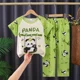 thumbnail image 2 of Ropa de dormir de verano para niños, pantalones largos finos de manga corta, ropa de hogar para niños y niñas, pijamas ligeros y cómodos para niños, 2 of 5