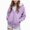 H154-Purple, variant on TOWED22 Unisex Boys Girls Hoodie Sweatshirt Full Zip Up Casual Long Sleeve Solid Jacket Kids Lightweight Outwear with Pockets,Navy,5-6 Y