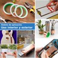 thumbnail image 2 of BOMEI PACK Cinta de Cobre 3 Pack (1 pulgada 1/2 pulgada 1/4 pulgada x 66ft) con Adhesivo Conductor para Reparaciones El&eacute;ctricas, Blindaje de Guitarra o EMI, Vidrieras, Circuitos de Papel, 2 of 7