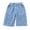 X3 Light Blue, variant on Ticikt Boys' Cotton Denim Cargo Capri Shorts, Elastic Waist Multi-Pocket Summer Pants,Dark Blue,7-8 Years