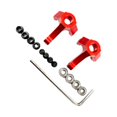 thumbnail image 2 of maskred Support de Moyeu de Direction en Alliage d'Aluminium pour HBX 1/24 2098B Crawler 24964 Précision de Commande de Direction Moyeu en Alliage d'Aluminium Rouge 1Set, 2 of 6