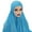 Blue1, variant on Womens Scarf Soft Chiffon Long Fashion Muslim Hijab Wrap Hijab Summer Winter Fall Shawl Wraps Scarfs