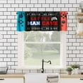 thumbnail image 3 of Gaming Window Valance，Boys Girls Blue Red Colorful Game Controller Rod Pocket Valance Treatments Cool Playing Game Half Curtains Short Topper for Bedroom, Kitchen, Living Room, 54x18in, 3 of 6