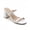 WHITE, variant on Women’s Strappy Block Heel Mule Sandals Open Toe Slip-On Dress Sandals Fashion Mid Heel Summer Shoes for Party, Office, Wedding & Casual Wear