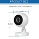 thumbnail image 4 of Cámara de seguridad, cámara giratoria con monitor para bebés de 1080P, cámara IP WiFi con visión nocturna, audio bidireccional, detección de movimiento, cámara para perros y gatos, 4 of 8