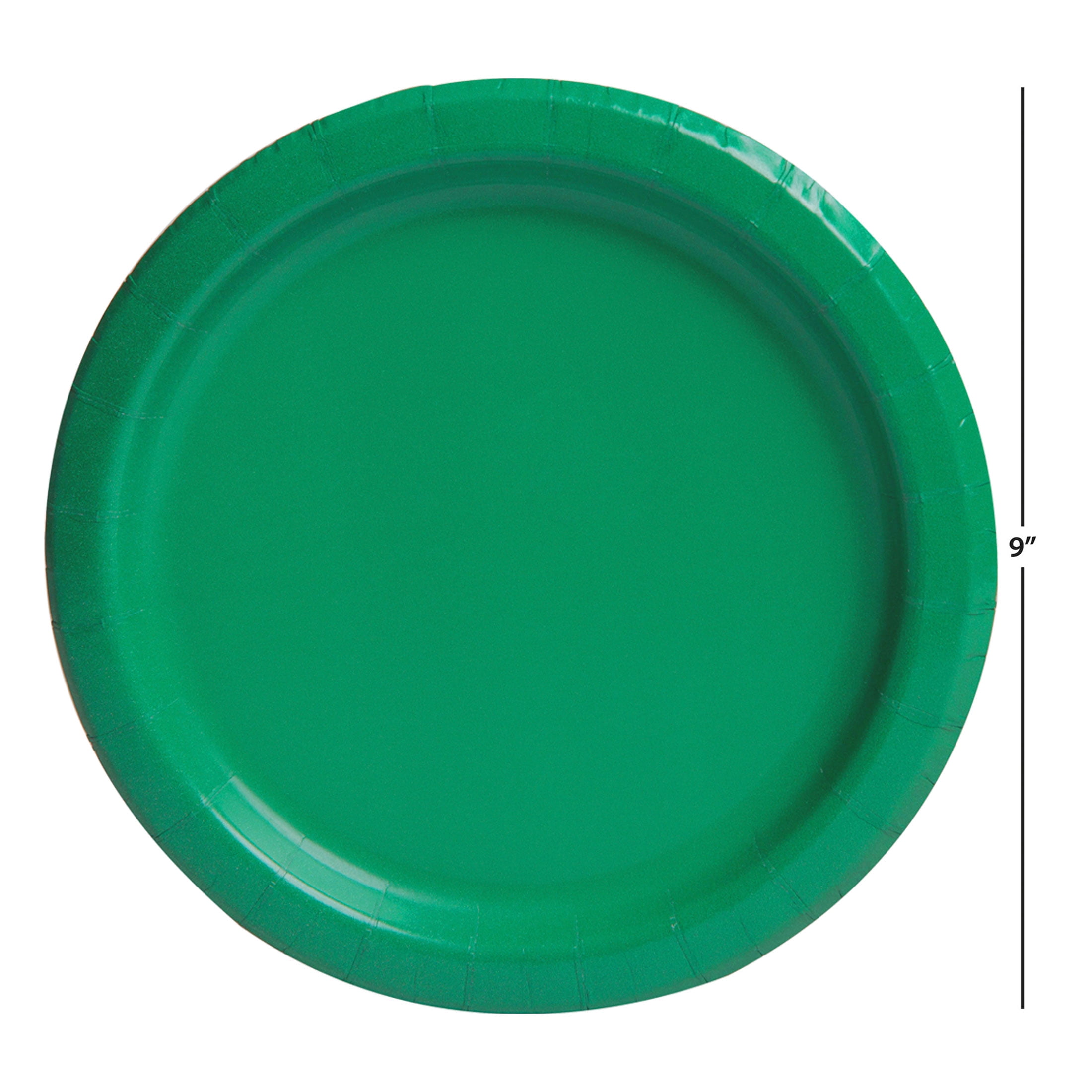 20CT 9IN Green Paper Dinner Plates by Way To Celebrate
