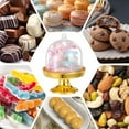 thumbnail image 6 of Plastic Mini Cake Stand Plate,Portable Clear Small Cake Display Stand for Chocolate,12pcs Durable Party Supplies for Birthday,Wedding,Holiday,Gold, 6 of 7
