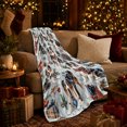 thumbnail image 3 of Cheerful Christmas Australian Shepherd, Festive Pet Portrait Pattern, Warm Flannel Blanket for Living Room and Bedroom, Dog Lovers Christmas Gift, Pet Lover Home Decor, 3 of 9