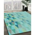 thumbnail image 3 of Ahgly Company Machine Washable Indoor Rectangle Transitional Seafoam Green Area Rugs, 2' x 3', 3 of 7
