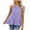 Purple, variant on Otntypg Halter Tank Tops for Women Cute Summer Sleeveless Ruffled Blouses Loose Fit Casual Dressy Camisole Beach Vacation Outfit Clothes Pink S