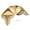 Color A, variant on 4Pcs 80mm Brass/Antique Copper Decorative Corner Bracket for Furniture Wood Box Brass Feet Corner Protector Furniture Hardware