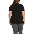 thumbnail image 4 of Matty M Womens' Twist Knot Top (Black, 3X), 4 of 7
