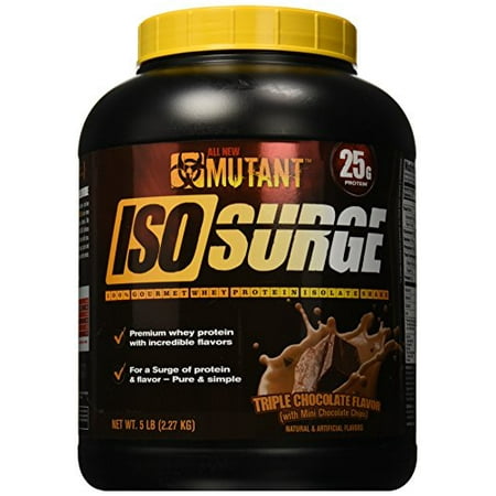 UPC 811662021643 product image for Mutant Isosurge Whey Isolate Protein Powder, Triple Chocolate, 5 Pound | upcitemdb.com
