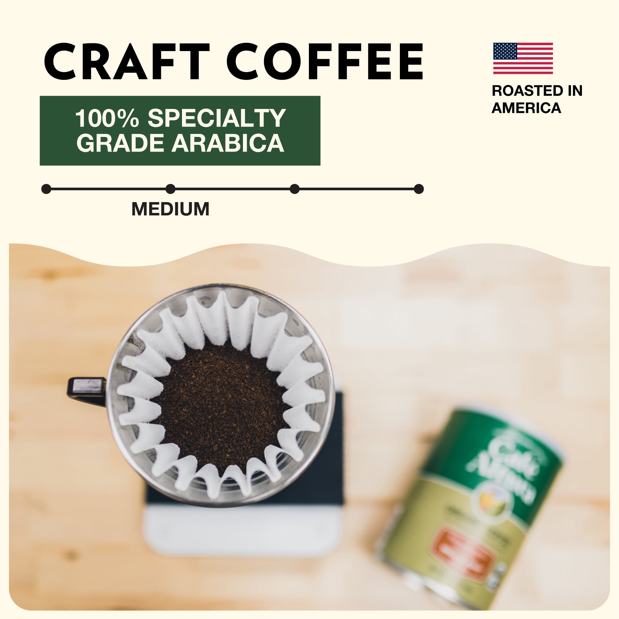 Cafe Altura Ground Organic Coffee, Regular Roast Decaf, 10 oz Can (Pack of 3)