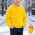 thumbnail image 2 of Kids' Sweatshirt Crewneck Set-in Sleeve Long Sleeve Casual Pullover Basic Comfortable Solid Color Fall Top, 2 of 8